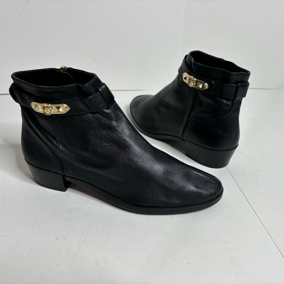 Michael Kors Shoes - Michael Kors Black Ankle Boots with Gold Accents